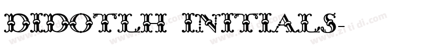 DidotLH Initials字体转换